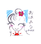 笑顔りかスタンプ（個別スタンプ：37）