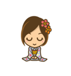眼鏡女子のかわいい仕草と表情（個別スタンプ：23）