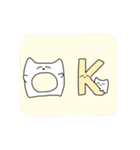 白いあの子…（個別スタンプ：37）