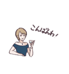 いろんな言葉であいさつ！(日本語.ver)（個別スタンプ：3）