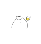 ゆるい白ねこちゃん(日常使い)（個別スタンプ：7）