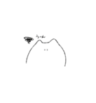 ゆるい白ねこちゃん(日常使い)（個別スタンプ：8）