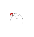 ゆるい白ねこちゃん(日常使い)（個別スタンプ：9）