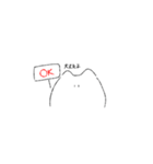 ゆるい白ねこちゃん(日常使い)（個別スタンプ：12）