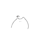 ゆるい白ねこちゃん(日常使い)（個別スタンプ：16）