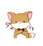 キツネの日常で使えるスタンプ（個別スタンプ：4）