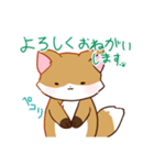キツネの日常で使えるスタンプ（個別スタンプ：17）