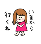 女の子とチワックス（個別スタンプ：9）
