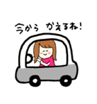 女の子とチワックス（個別スタンプ：21）