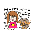 女の子とチワックス（個別スタンプ：30）
