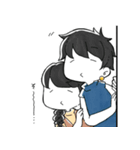 ぶきっちょガール（個別スタンプ：11）
