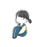 ぶきっちょガール（個別スタンプ：15）