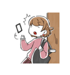 ぶきっちょガール（個別スタンプ：19）