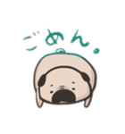 短足ワンコ（パグ編）（個別スタンプ：4）