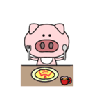 ぶたさんのルーティン（個別スタンプ：5）