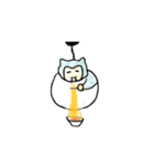 でぶねこミノムシ（個別スタンプ：3）