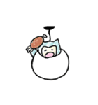 でぶねこミノムシ（個別スタンプ：4）