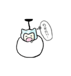 でぶねこミノムシ（個別スタンプ：6）