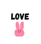 かわいーいうさちゃんのスタンプ（個別スタンプ：1）