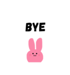 かわいーいうさちゃんのスタンプ（個別スタンプ：3）