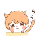 ショートの女の子のスタンプ（個別スタンプ：11）