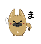 適当返事のクロハナ-黒マズルの雑種犬-（個別スタンプ：2）