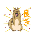 適当返事のクロハナ-黒マズルの雑種犬-（個別スタンプ：25）