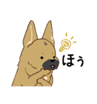適当返事のクロハナ-黒マズルの雑種犬-（個別スタンプ：27）