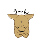 適当返事のクロハナ-黒マズルの雑種犬-（個別スタンプ：28）