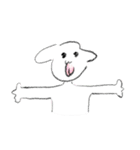 白いわんさん（個別スタンプ：7）