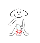 白いわんさん（個別スタンプ：14）