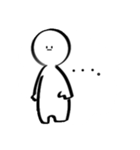 白い変人（個別スタンプ：3）