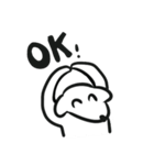 嬉しい白目犬（個別スタンプ：3）