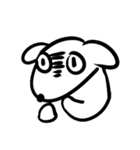嬉しい白目犬（個別スタンプ：7）