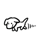 嬉しい白目犬（個別スタンプ：8）