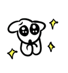 嬉しい白目犬（個別スタンプ：9）