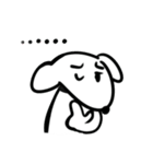 嬉しい白目犬（個別スタンプ：11）