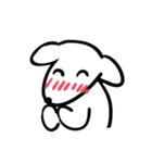 嬉しい白目犬（個別スタンプ：14）