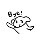 嬉しい白目犬（個別スタンプ：15）