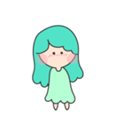 愛が溢れるガール(グリーン)（個別スタンプ：8）