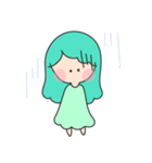 愛が溢れるガール(グリーン)（個別スタンプ：23）