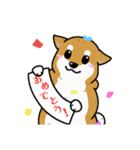 もちもちゆるっと柴犬スタンプ！（個別スタンプ：5）