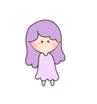 愛が溢れるガール(パープル)（個別スタンプ：8）