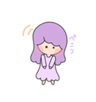 愛が溢れるガール(パープル)（個別スタンプ：20）