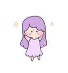 愛が溢れるガール(パープル)（個別スタンプ：22）