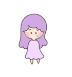 愛が溢れるガール(パープル)（個別スタンプ：29）