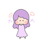 愛が溢れるガール(パープル)（個別スタンプ：30）