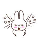 ゆるめの白うさぎ（個別スタンプ：24）