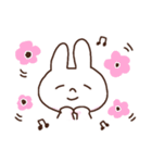 ゆるめの白うさぎ（個別スタンプ：40）