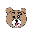 まゆげくまちゃん その2（個別スタンプ：5）